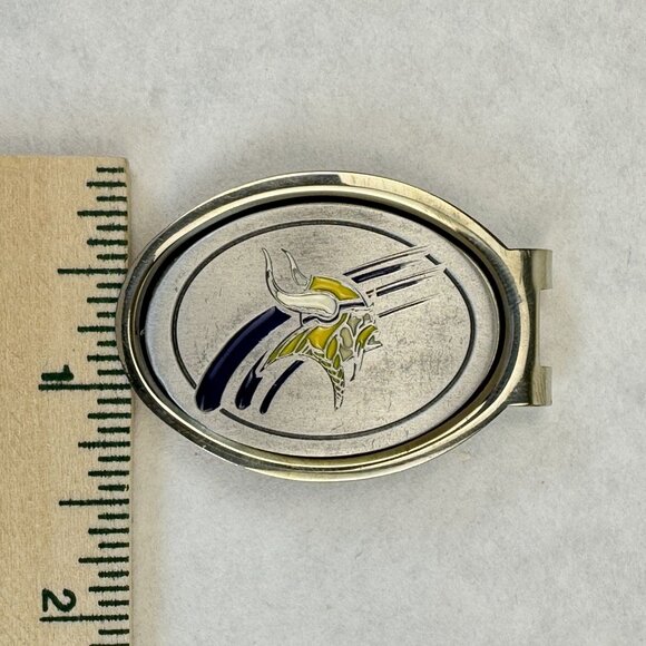 NFL Minnesota Vikings Pewter Money Clip By Great American Products 2" NEW - Picture 6 of 7